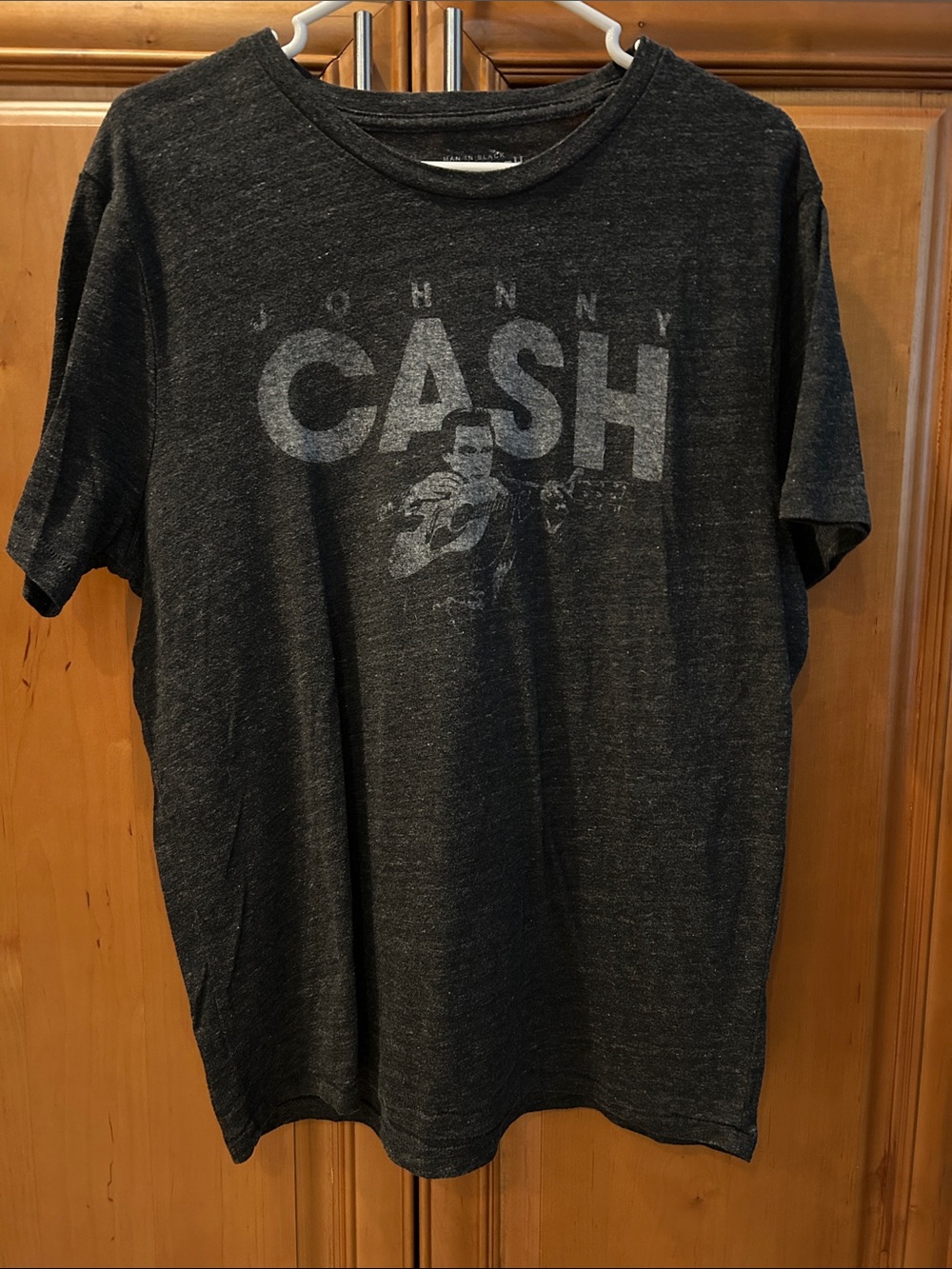 Men’s Man In Black Lucky Johnny Cash Tee Size Large